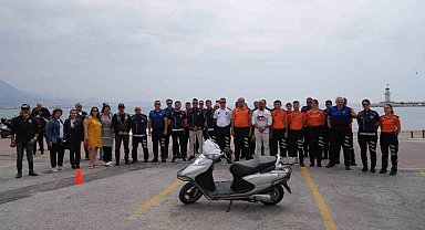 Alanya zabıta personeline güvenli sürüş eğitimi