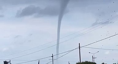 Alanya'da hortum korkuttu