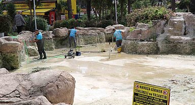 Alanya'da süs havuzları yaz sezonuna hazırlanıyor