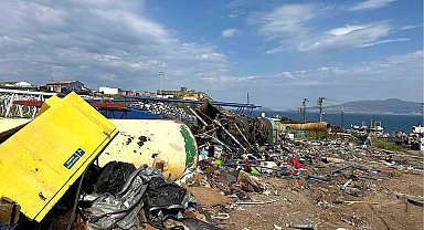 Aliağa'da 15 bin ton tehlikeli atık etrafa saçılmış