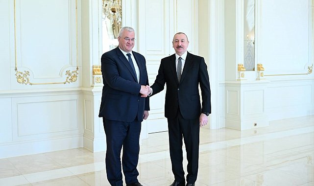 Aliyev, Ukrayna Dışişleri Bakanı Sybiha'yı kabul etti