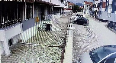 Amasya'da deprem anı kamerada