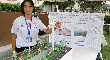 Amasyalı öğrenciler Yeşilırmak Nehri'nin üstünde elektrik üretecek rüzgar türbini tasarladı