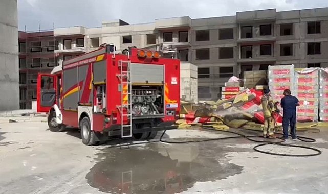 Ankara'da inşaat halindeki binada yangın