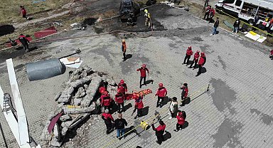 Ardahan Üniversitesi'nde gerçeğini aratmayan tatbikat