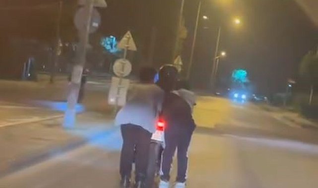 Arnavutköy'de paten yolculuğu kötü bitti, otomobilin altında kalmaktan son anda kurtuldu