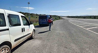 Aslanapa'da hayvan hareketlerine yönelik yol kontrolleri