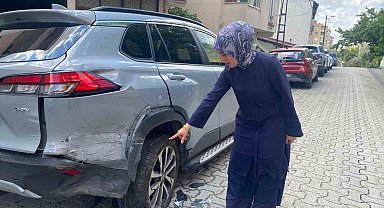 Ataşehir'de araçlara vura vura kaçan sürücünün verdiği hasar gündüz ortaya çıktı