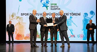 Atatürk üniversitesi "Spor dostu kampüs" unvanına layık görüldü
