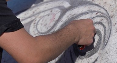 Atın tüylerinden sanat eseri oluşturdu