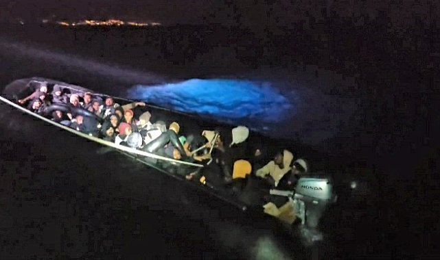 Aydın'da 40 düzensiz göçmen kurtarıldı
