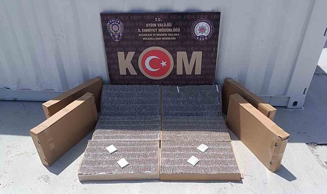 Aydın'da 51 bin adet doldurulmuş makaron ele geçirildi