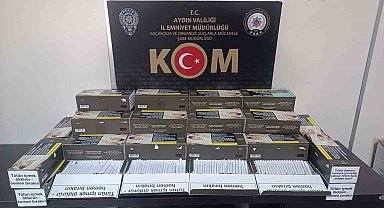 Aydın'da 9 bin 200 adet makaron ele geçirildi