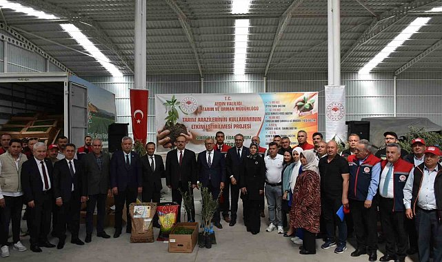 Aydın'da TAKE Projeleri kapsamında çiftçilere fide ve tohum dağıtıldı