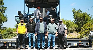 Ayvacık'ta sıcak asfalt çalışmaları başladı