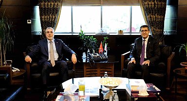 Bakan Işıkhan, Cumhurbaşkanlığı Strateji ve Bütçe Başkanı Şenel ile bir araya geldi
