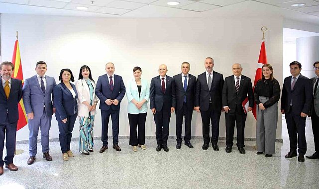 Bakan Şimşek, Kuzey Makedonya Maliye Bakanı Kochoska ile bir araya geldi