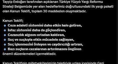 Bakan Tunç: "İlk yargı paketi olan kanun teklifi toplam 30 maddeden oluşmaktadır"