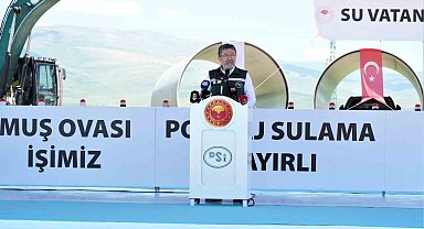 Bakan Yumaklı, "Muş Ovası Pompaj Sulama 1. Etap" inşaatı temel atma törenine katıldı