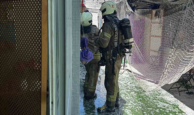 Bakırköy'de çakmakla oynayan çocuk yangın çıkardı