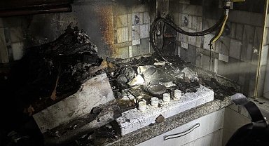 Bandırma'da çıkan yangın kısa sürede söndürüldü