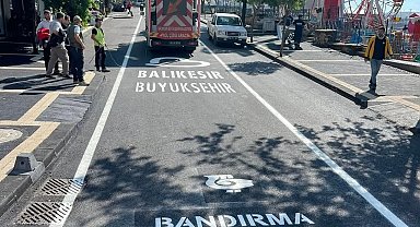 Bandırma'da Mehmetçik Caddesi yenilendi