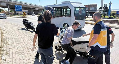 Bandırma'da motosiklet kazası: 1 kişi yaralandı