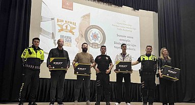 Bandırma'da motosiklet sürücülerine yönelik bilgilendirme programı düzenlendi