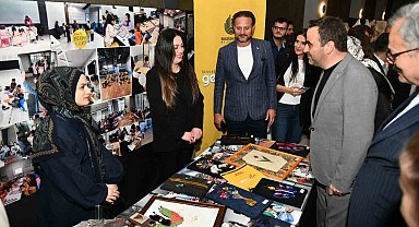 Başiskele'de el emeği göz nuru eserler görücüye çıktı