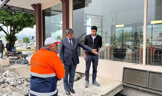 Başkan Aksun, sahada görev yapan personelleri denetledi