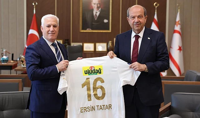 Başkan Bozbey'den KKTC Cumhurbaşkanı Tatar'a ziyaret