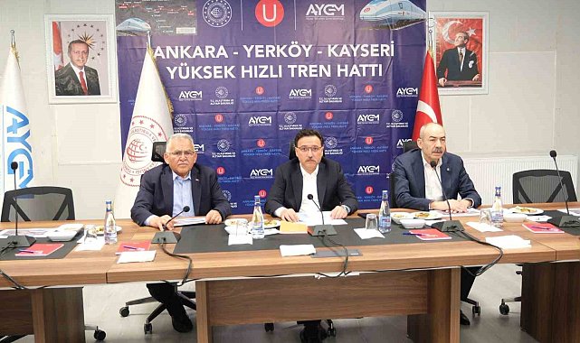 Başkan Büyükkılıç'tan yüksek hızlı tren şantiyesinde inceleme