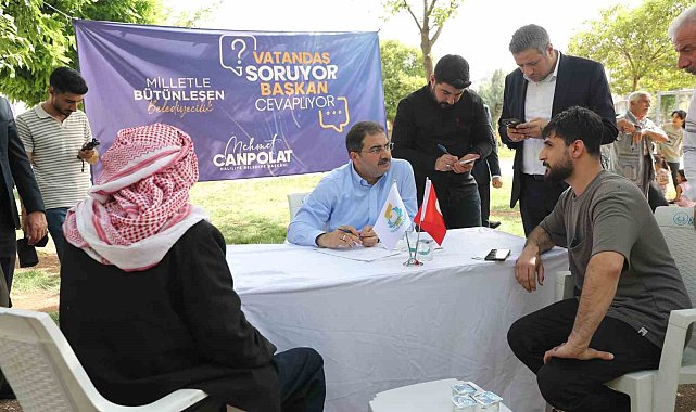 Başkan Canpolat vatandaşın sorularını cevapladı