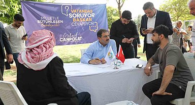 Başkan Canpolat vatandaşın sorularını cevapladı