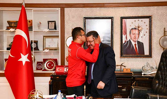 Başkan Genç'ten down sendromlu milli sporculara destek