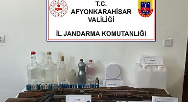 Başmakçı'da sahte alkol operasyonu: 1 gözaltı