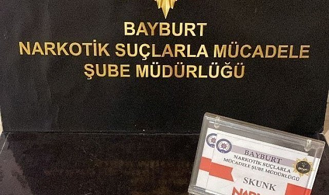 Bayburt'ta 2 şüpheliye uyuşturucu kullanmaktan işlem yapıldı