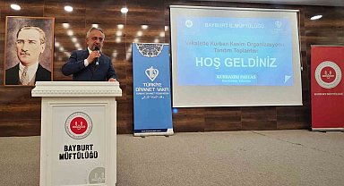 Bayburt'ta Yaz Kur'an Kursları Tanıtım Toplantısı yapıldı