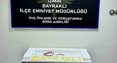 Bayraklı'da binlerce uyuşturucu hap ele geçirildi