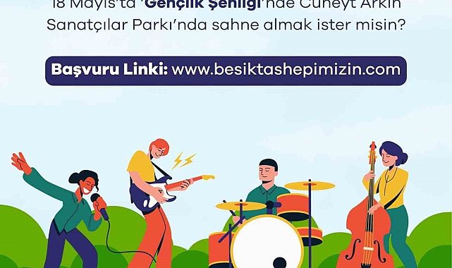Beşiktaş'ta 'Gençlik Şenliği'nde gençler sahnede yeteneklerini sergileyecek