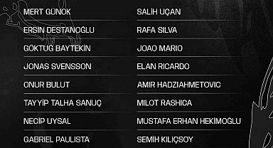 Beşiktaş'ta, Corendon Alanyaspor maçının kamp kadrosu belli oldu