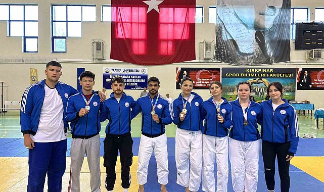 BEUN Judo takımı şampiyonaya damga vurdu; 6 madalya, 2 kupa