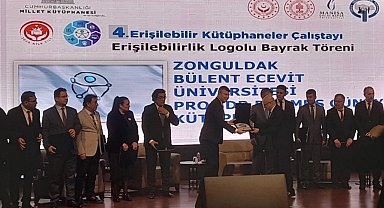 BEUN Prof. Dr. Durmuş Günay Kütüphanesi'ne "Erişilebilirlik Logo Bayrağı" takdim edildi