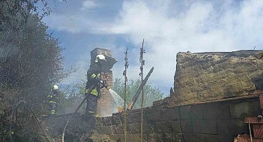 Bilecik'in Pazaryeri ilçesinde çıkan yangın korkuttu