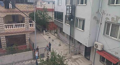 Bina dışındaki asansör arızalanınca sokağı seyre başladı