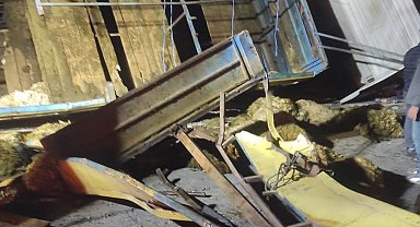 Bingöl'de kurbanlıkları taşıyan tır devrildi: Onlarca koyun telef oldu