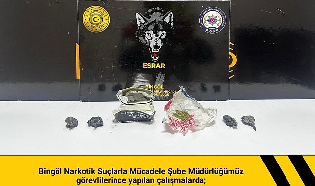 Bingöl'de uyuşturucu operasyonu