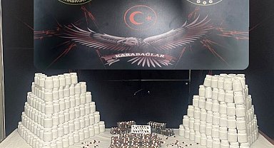 Bir evden 46 bin 260 adet sentetik ecza maddesi ele geçirildi