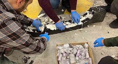 Bodri geçit vermedi: 45,82 kilogram kokain ele geçirildi