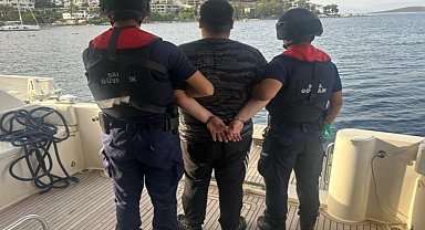 Bodrum'da lüks yatla kaçmaya çalışırken yakalandı
